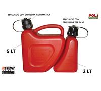 SHINDAIWA ECHO TANICA DOPPIA A 2 SCOMPARTI OMOLOGATA 5LT e 2LT BENZINA E OLIO