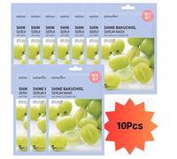 SHINE BAKUCHIOL SIERO MASCHERA VEGANA FOGLI ANTIRUGHE E PELLE BRILLANTE 10PZS