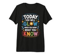 Shine Bright in The Classroom Motivational per educatori Maglietta Premium
