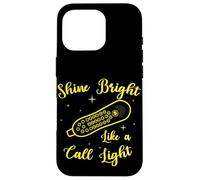 Shine Bright Like a Call Light Infermiera Citazione Nursing Shift Custodia per iPhone 16 Pro