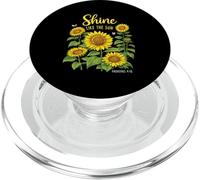 Shine Like The Sun Proverbi 4:18 Christian Girasole Gesù PopSockets PopGrip per MagSafe