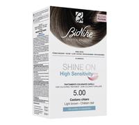 Shine on high sensitivity plus castano chiaro 5,00 rivelatore in crema 75 ml + crema colorante 50 ml