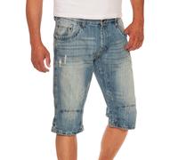 Shine Original Pantaloni Corti Jeans Da Uomo Fifth Avenue Macro Blu
