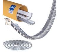 Shine Plus Profilo per cartongesso a LED, 2 m x 12 pezzi, flessibile, adatto per strisce LED, canale in alluminio LED, utilizzabile in modo flessibile per la decorazione del soffitto e della parete.