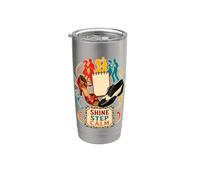 SHINE STEP CALM Salsa Passi e ritmo di coppia Bicchiere termico in acciaio inox doppia parete