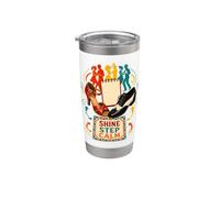 SHINE STEP CALM Salsa Passi e ritmo di coppia Bicchiere termico in acciaio inox doppia parete