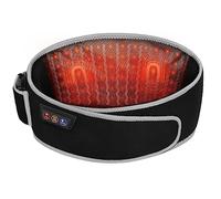 SHINE WELL Cintura massaggiante per la schiena, per alleviare il dolore ai tessuti profondi, terapia a luce rossa, con 3 livelli di calore e vibrazione, massaggio lombare, alimentato a batteria