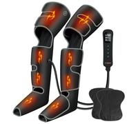 SHINE WELL Leg Massager with Heat and Compression, Leg Compression Massager for Circulation, 3 Heat 3 Modes 3 Intensities Full Leg Massager for Pain Relief and Swelling, FSA HSA Approved
