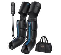 SHINE WELL Massaggiatore a compressione per gambe per circolazione e sollievo dal dolore, massaggiatore completo per gambe per gonfiore, con 3 modalità, 3 intensità, 3 opzioni di temporizzazione,