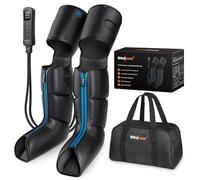 SHINE WELL Massaggiatore per gambe a compressione ad aria per circolazione e sollievo dal dolore, massaggiatore per polpacci e cosce, per gambe gonfie e dolori, regalo di Natale per mamma e papà