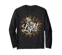 Shine with Faith Matteo Bibbia Versetto Christian Light Hope Maglia a Manica