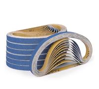 Shineboc Nastri Abrasivi 13 x 457 mm,40 Pezzi Nastro Abrasivo 100 Grane Carta Abrasiva per Levigatrice a Nastro per Lucidare Metallo, Legno