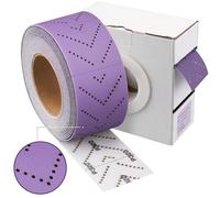Shineboc rotolo di carta vetrata viola, 70 mm x 12 m, rotolo di carta vetrata rettangolare strappata a mano, per la rimozione di rivestimenti, levigatura auto, grana 150