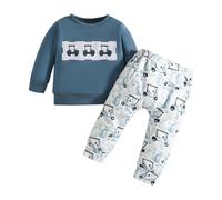 SHINEHUA Set di vestiti per bambini e ragazzi, felpa e pantaloni da jogging per bambini, a maniche lunghe, con maniche lunghe, con pantaloni per bambini