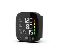 Shinekoo Misuratore automatico della pressione sanguigna da polso con schermo LCD, tonometro ricaricabile polso polso digitale irregolare frequenza cardiaca tensiometro, trasmette automaticamente i