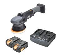 SHINEMATE EB351 kit Lucidatrice rotorbitale cordless a batteria Orbita 21 mm platorello 150 mm