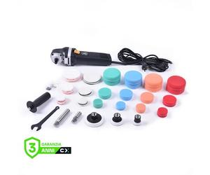 SHINEMATE EP803K Lucidatrice Rotativa Mini Kit Tamponi, Platorelli e Prlounghe