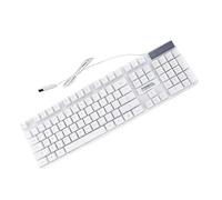 SHINEOFI 1 Pz. tastiera cablata tastiera usb tastiera portatile tastiere gaming tastiera per telefono tastiera dell'ufficio tastiera meccanica. tastiera elettronica plastica bianca
