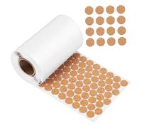SHINEOFI 1 Rotolo Tampone Di Sughero Cerchio Non Slip Paraurti Del Gabinetto Cucina Paraurti Della Porta Dell'armadio Tampone Adesivo Se Stesso Supporto Beige Sughero