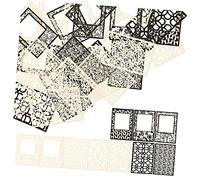 SHINEOFI 1 Set Carta Materiale Cavo Scrapbooking Scrap Book Wrapping Paper Mestiere di Carta Adesivi per Album Carta d'Arte Nastro Carta per Album in Pizzo Carta Artigianale retrò 40 Fogli
