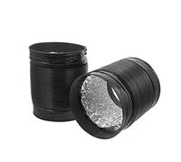 SHINEOFI 1 Set Condotto Dell'aria Flessibile Tubo Dell'aria in Foglio Di Alluminio Tubo Di Sfiato Dell'asciugatrice Canalizzazione in Lamina Di Alluminio Tubo Del Condotto Dell'aria Nero