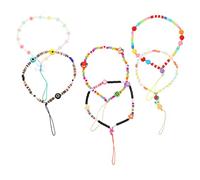 SHINEOFI 1 Set Lanyard Per Cellulari Ciondoli Colorati Tracolla Per Telefono Accessorio Decorativo E Per Prevenire E Smarrimenti 6 Pezzi