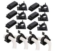 SHINEOFI 1 Set Organizzatori Autoadesivi Clip Portacavi Regolabili Per Scrivania E Casa Per Mantenere Ordinati Fili Elettrici E Usb Compatibili Con Superfici Lisce E Pulite 18 Pollici