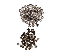 SHINEOFI 1 Set Rivetto Rotondo Accessori Valigia Rivetti per Cuoio Ribattini per Cuoio Rivetti per Borse E Scatole Mini Strass Aste Punte dei Chiodi Rotonde Rivetti Rotondi Lega 200 Pezzi