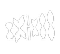 SHINEOFI 1 Set Stampo A Morire Etichetta Crea Moda Decorazione Stampo per Panettone Scrapbooking Fustellatura Taglio Bowknot Stampo per Il Taglio dell'Arco 2 Pezzi