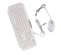 SHINEOFI 1 Set Tastiera e Mouse Ergonomico Rgb per Gaming Retroilluminazione Colorata Struttura con Suspesi Mouse Antiscivolo con Superficie Satinata Facile Utilizzare Driver