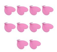 SHINEOFI 10 Ganci Appendiabiti Autoadesivi a Forma di Cuore Ganci da Parete in Ferro Rosa e Bianco 4X45 CM Set da 10 Pezzi per Organizzazione Casa senza Foratura per Cappotti