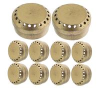 SHINEOFI 10 Pezzi Accessori fornelli a gas accendi stufa a pellet accendi barbecue coperture per bruciatori per stufa a gas copertura rotonda per braciere ferro da stiro Silver