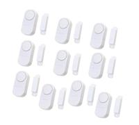 SHINEOFI 10 Pezzi Allarme Finestra e Porta Wireless Sicurezza Mini per Protezione Domestica Allerta Sonora e Facile Installare