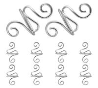 SHINEOFI 10 Pezzi Anello Regolabile Controllo Tensione Filato per Uncinetto in Metallo Guida Filo Protettiva per Dita Accessori Crochet per Donne Mamme e Nonne Strumento Versatile per