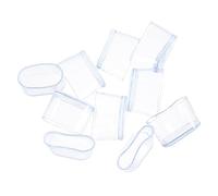 SHINEOFI 10 Pezzi Copripiedi per Antiscivolo da Tappi per Gambe Sedia e Tavolo Trasparente Protezione per Riduzione Attrito per Ristoranti