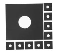 SHINEOFI 10 Pezzi Custodie Protettive per Dischi Vinile in Carta Kraft Nera Buste Interne per Album Protezione da Polvere Graffi per Gira Dischi Vinyl