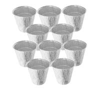 SHINEOFI 10 Pezzi Fodere USA e Getta Secchio Grasso in Alluminio per Barbecue Esterni e affumicatori Ampia capacità antigrasso per Cottura a Vapore e Forno