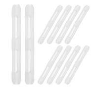 SHINEOFI 10 Pezzi Impugnature in Silicone Bianco Antiscivolo per Occhiali Copri Aste Confortevoli e Resistenti, per Avventure All'aperto e Uso Quotidiano