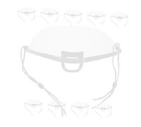 SHINEOFI 10 pezzi Maschere Trasparenti Riutilizzabili Anti-appannamento Protezione Bocca e Naso Saliva Traspirante per Cucina Ristorante Catering Lavabili e Comfortevoli