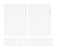 SHINEOFI 10 Pezzi Panno in Microfibra Bianco per Pulizia Schermo e Lenti Fotocamera, Design Portatile e Versatile per Appassionati di Musica e Pulizia di Vinili