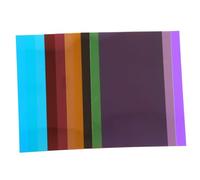 SHINEOFI 10 Pezzi Pellicola Trasparente in Pvc per Fotografia e Video, Filtro Colore per Miscelazione e Temperatura Colore Stabile, Fogli in Pvc Semi-trasparenti per Studio