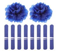 SHINEOFI 10 Pezzi Pompon di Carta Decorativo per Feste, Leggero e Riutilizzabile, Colore Navy, per Decorazioni di Bridal Showers e Party Backdrop