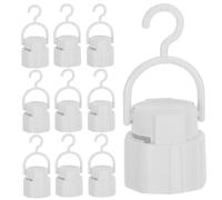 SHINEOFI 10 pezzi Portalampada per Lampadine LED Base Compatibile con Testa LED Supporto Portatile con Gancio Integrato per Ricarica Mobile e Installazione Facile Soluzione Illuminazione