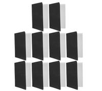 SHINEOFI 10 Pezzi Quaderno Piccolo A5 Nero Cartonato per Studenti, Retro | Carta Pagine Spesse e Supporto Stabile, Rilegatura Cucita, Si Apre Piatto su Banco e Scuola
