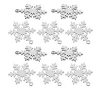 SHINEOFI 10 pezzi Targhette Identificative per Cani e Gatti in Acciaio Inossidabile Ciondoli Fiocco di Natalizi Accessori Sicurezza Collare Versatili e Finitura Argento Elegante