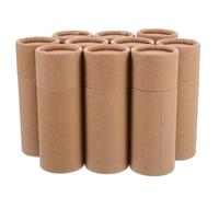 SHINEOFI 10 Pezzi Tubi di Carta Artigianali in Carta Kraft Scatole Cilindriche per Imballaggio Tè e Dolci da 20 Ml Porta Poster per Conservazione e Spedizione per Viaggi e Confezioni