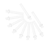 SHINEOFI 10 Pezzi Tubi in Vetro Trasparente per Supporto Lampade Olio Compatibili con Vari Combustibili Design per Domestico e Laboratorio Facili da e Manutenere
