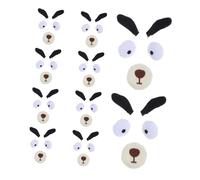 SHINEOFI 10 Set Fai da Te Accessori per Costumi di Animali da Cane Sicurezza per Cani Naso Bocca E Occhi Sopracciglia Forniture Artigianali Bambole Artigianali Burattini Accessori