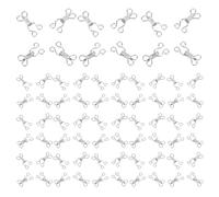 SHINEOFI 100 Ganci e Chiusure a Occhiello in Ottone per Cucito Set da 100 Pezzi Ganci per Chiusura Reggiseno e Abiti Ricambi Metallici Invisibili per e Sartoria Fai da Te Adatti per