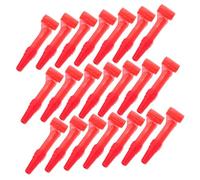 SHINEOFI 100 Pezzi Accessori per Giocattoli per Lingua fischio di Festa Mini Lucertola Giocattolo di Lucertola Giocattoli di Lucertola per fischietti di Festa plastica Rosso